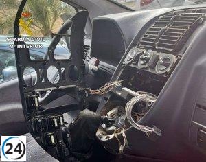 Dos individuos arrestados por su implicación en el saqueo de 18 automóviles albergados en un taller automotriz de Berlanga.