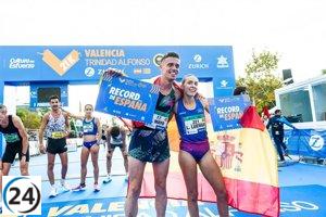 Laura Luengo, de Extremadura, establece un nuevo récord nacional en el medio maratón de Valencia.