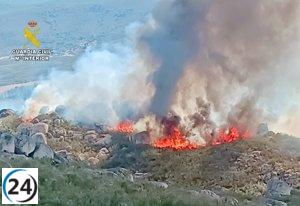 Dueño del tendido eléctrico investigado por posible inicio de incendio forestal en Valencia de Alcántara