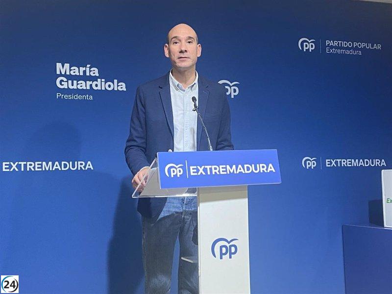 El PP de Extremadura exige transparencia a la Junta en el proceso de acogida de migrantes