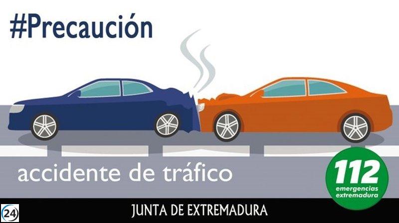 Grave accidente de tráfico en Villanueva de la Serena deja a hombre herido con múltiples traumatismos