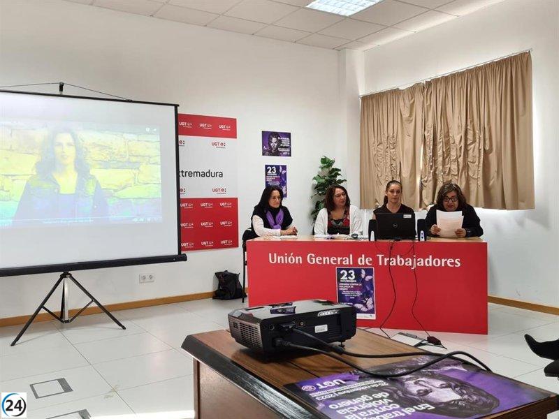 UGT Extremadura promueve la lucha contra la violencia de género como su principal objetivo sindical y social.