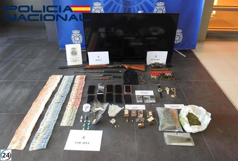 Desmantelada red de narcotráfico en Cáceres: Policía arresta a 10 individuos.