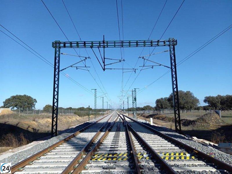 Avanza la modernización del tren en Extremadura con la electrificación de la línea Plasencia-Badajoz.