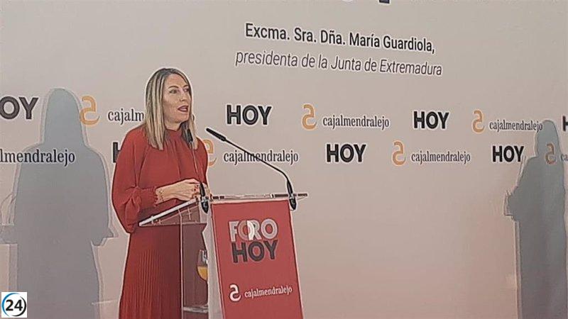 Guardiola presenta una nueva estrategia para gestionar la deuda del Gobierno con Extremadura, denominada 'ALMA', con medidas concretas y objetivas.